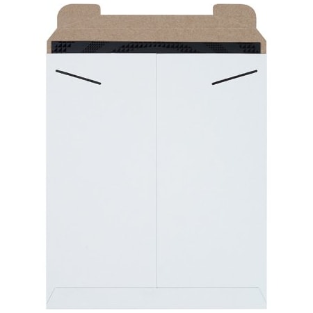 Bsc Preferred 12 3/4 x 15'' White Stayflats Mailers, 100PK BUY00017639